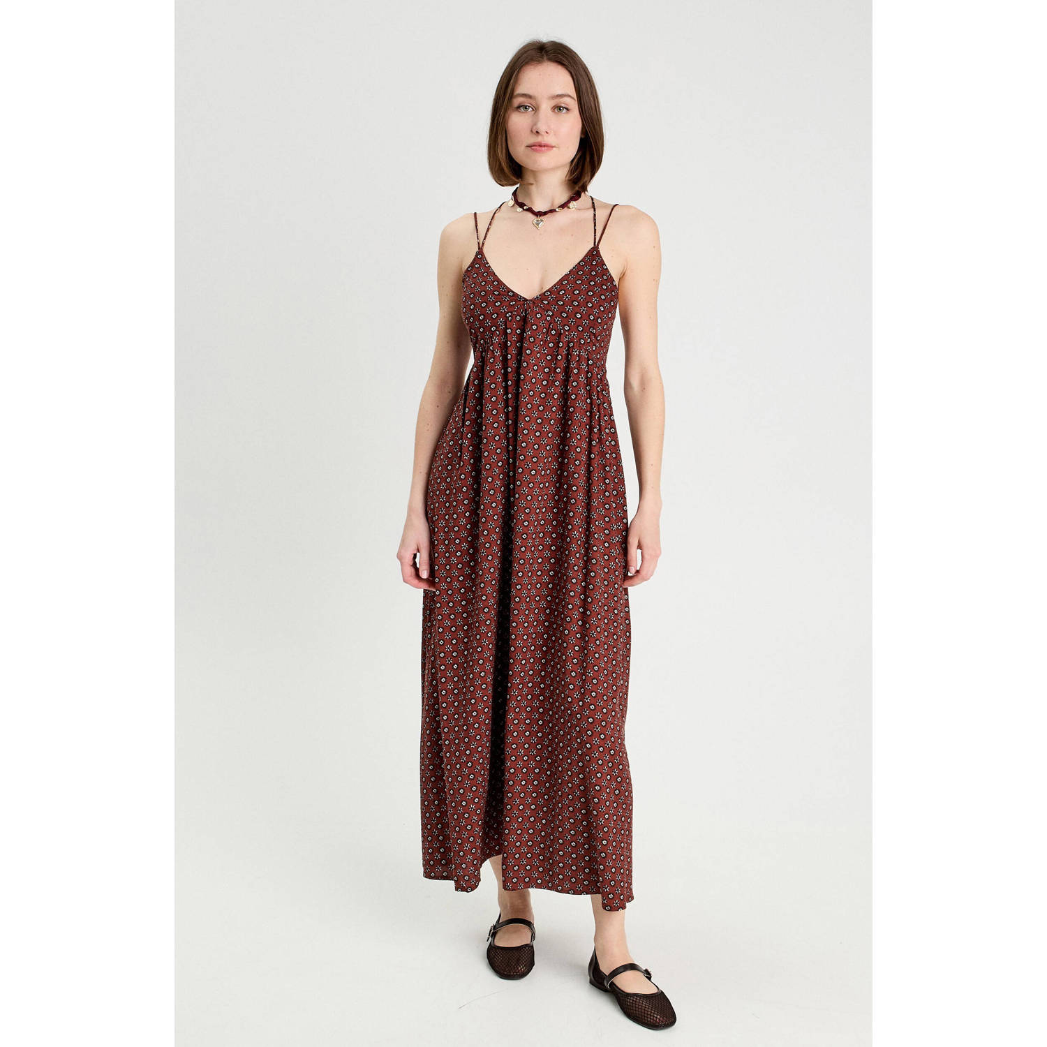 Cache zomerjurk bruin