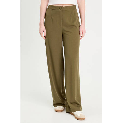 Cache Cache wide leg high waist pantalon kakigroen afbeelding