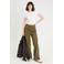 Cache Cache wide leg high waist pantalon kakigroen