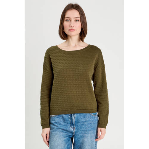 Cache Cache pullover trui ajour donkergroen afbeelding