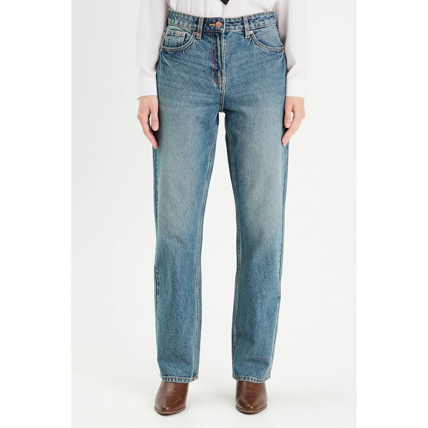 Cache straight leg jeans dirty blue