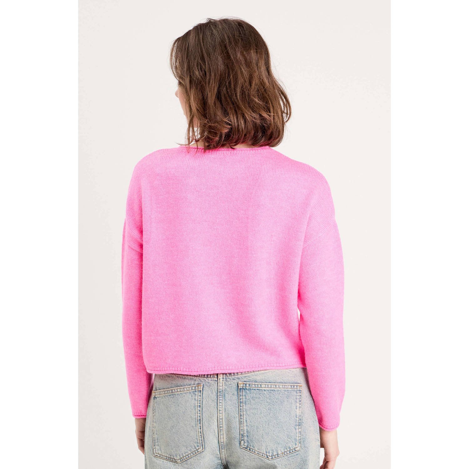 Cache gebreide trui roze