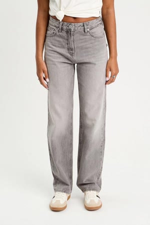 straight leg jeans grey denim