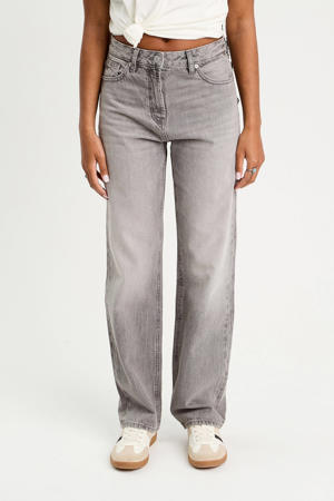 straight leg jeans grey denim