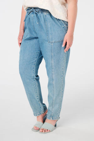straight leg jeans medium blue denim
