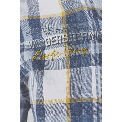 Jan Vanderstorm +FIT Collectie casual overhemd INGOLOF Plus Size blauw afbeelding