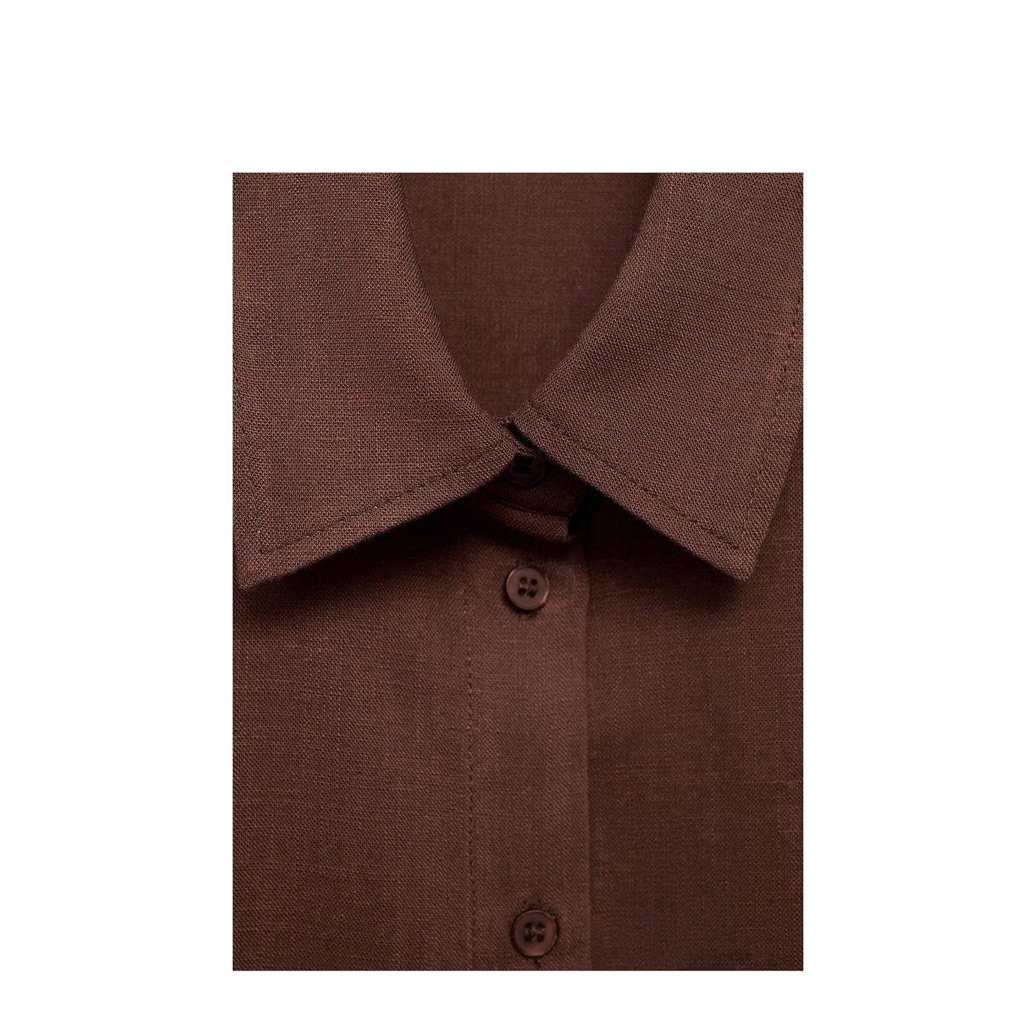 Mango blouse bruin