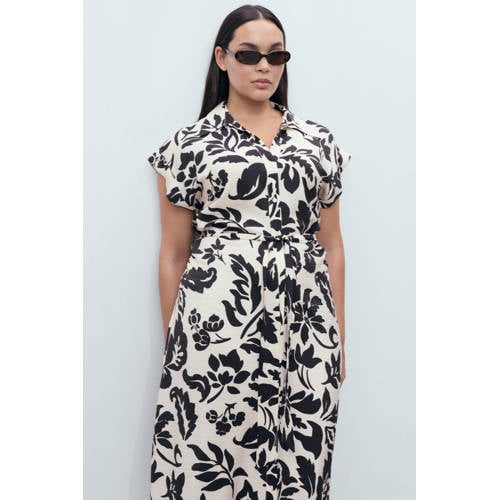 Mango blousejurk zwart afbeelding