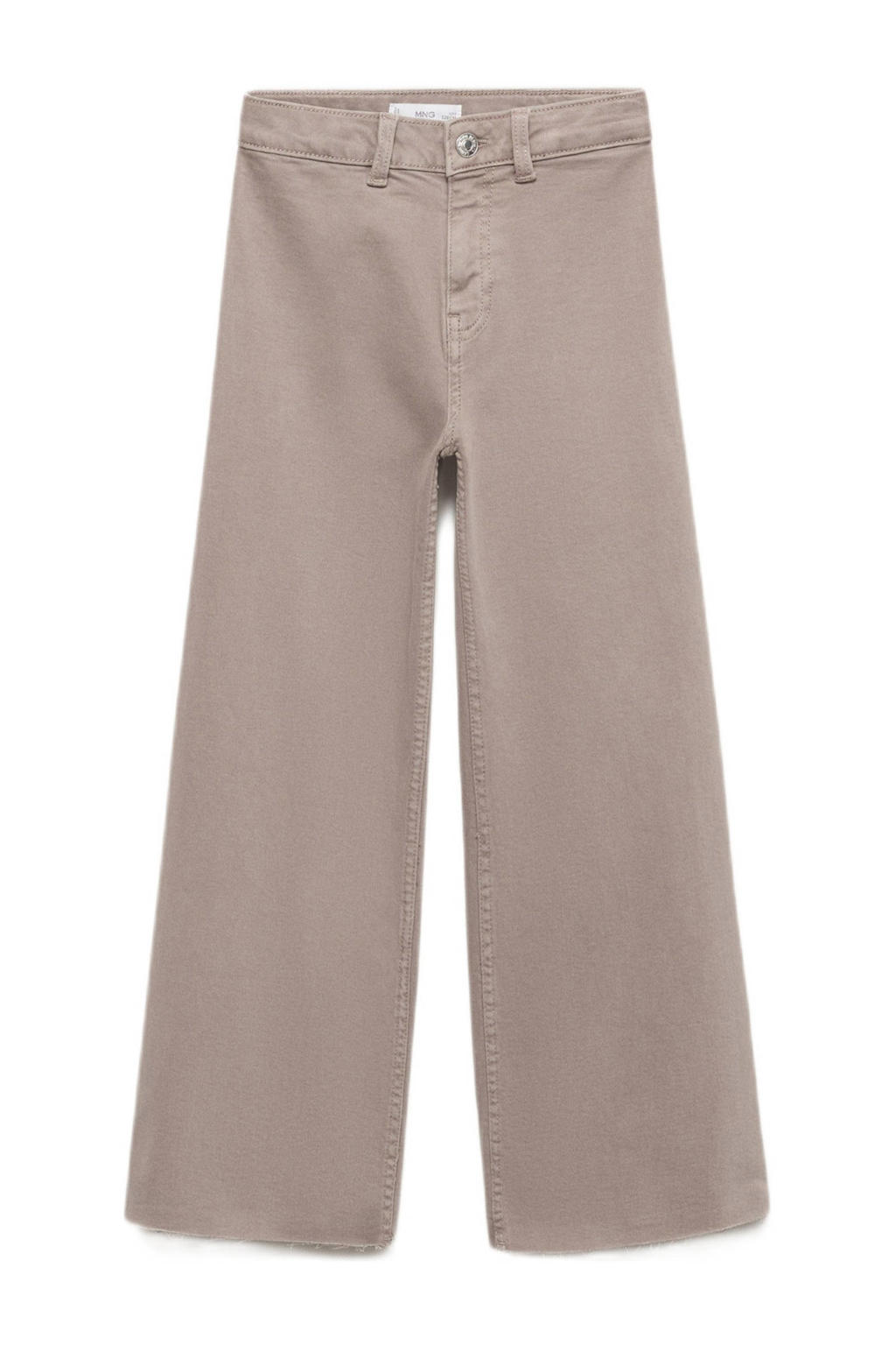 Mango Kids wide leg jeans light blue denim