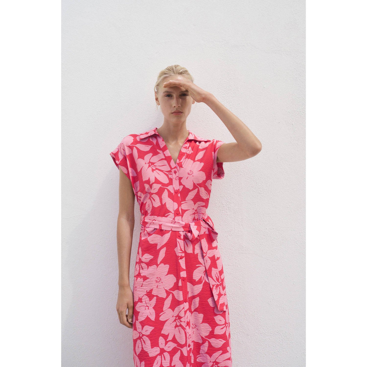 Mango blousejurk roze