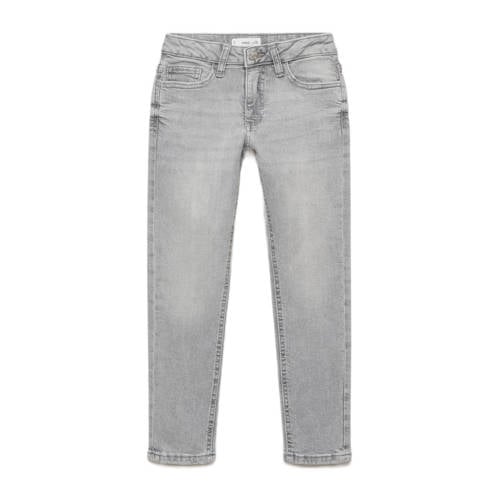 Mango Kids waist slim fit jeans grijs afbeelding