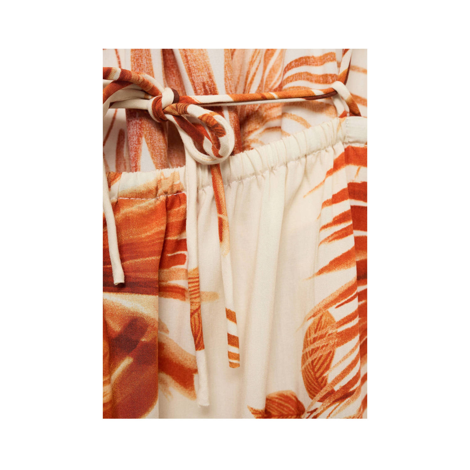 Mango maxi jurk ecru