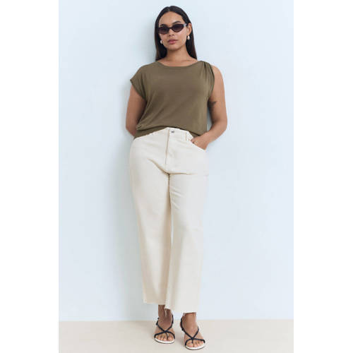Mango top bruin afbeelding
