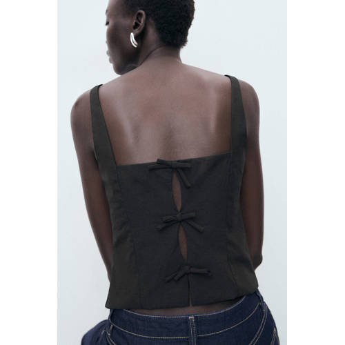 Mango top zwart afbeelding