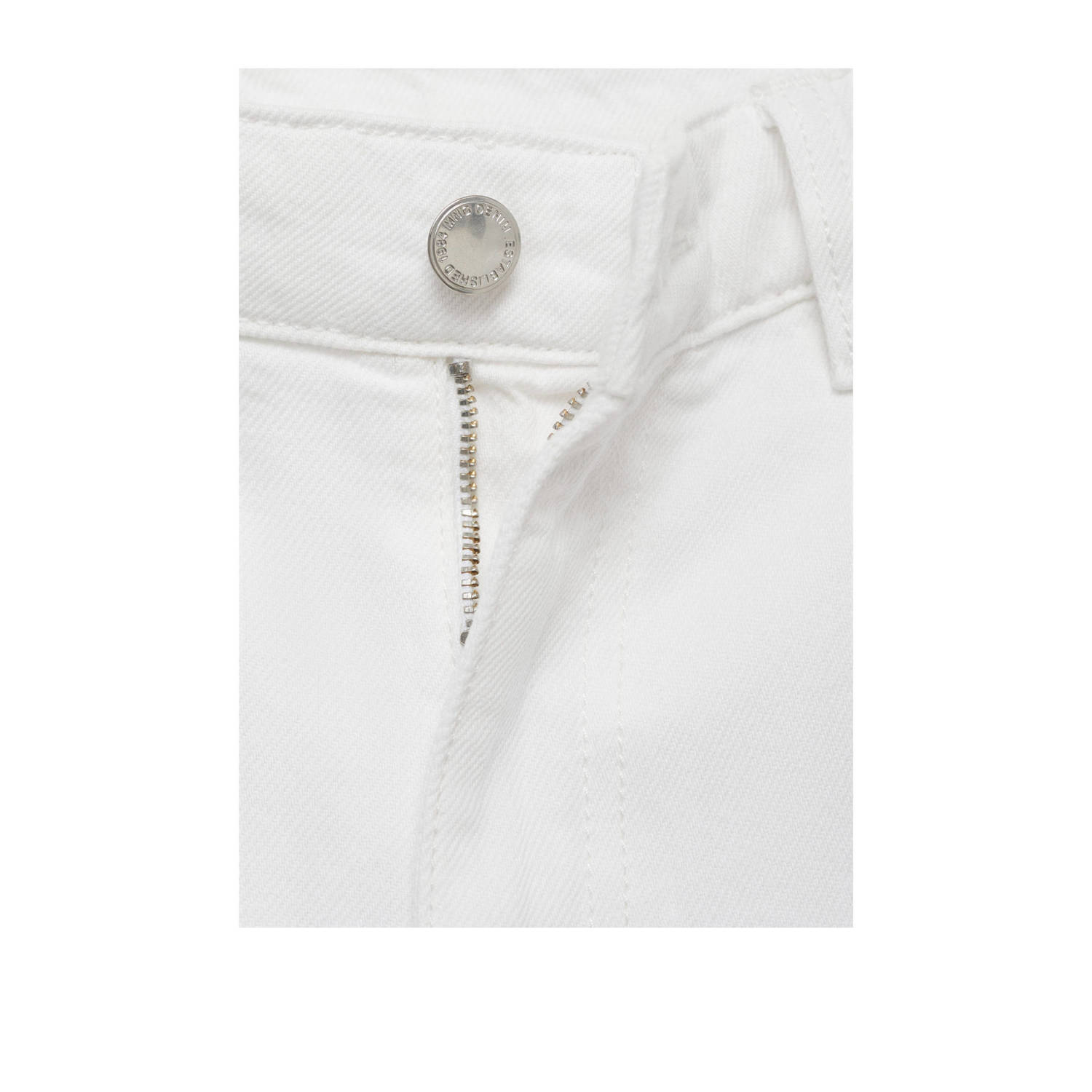Mango wide leg jeans wit