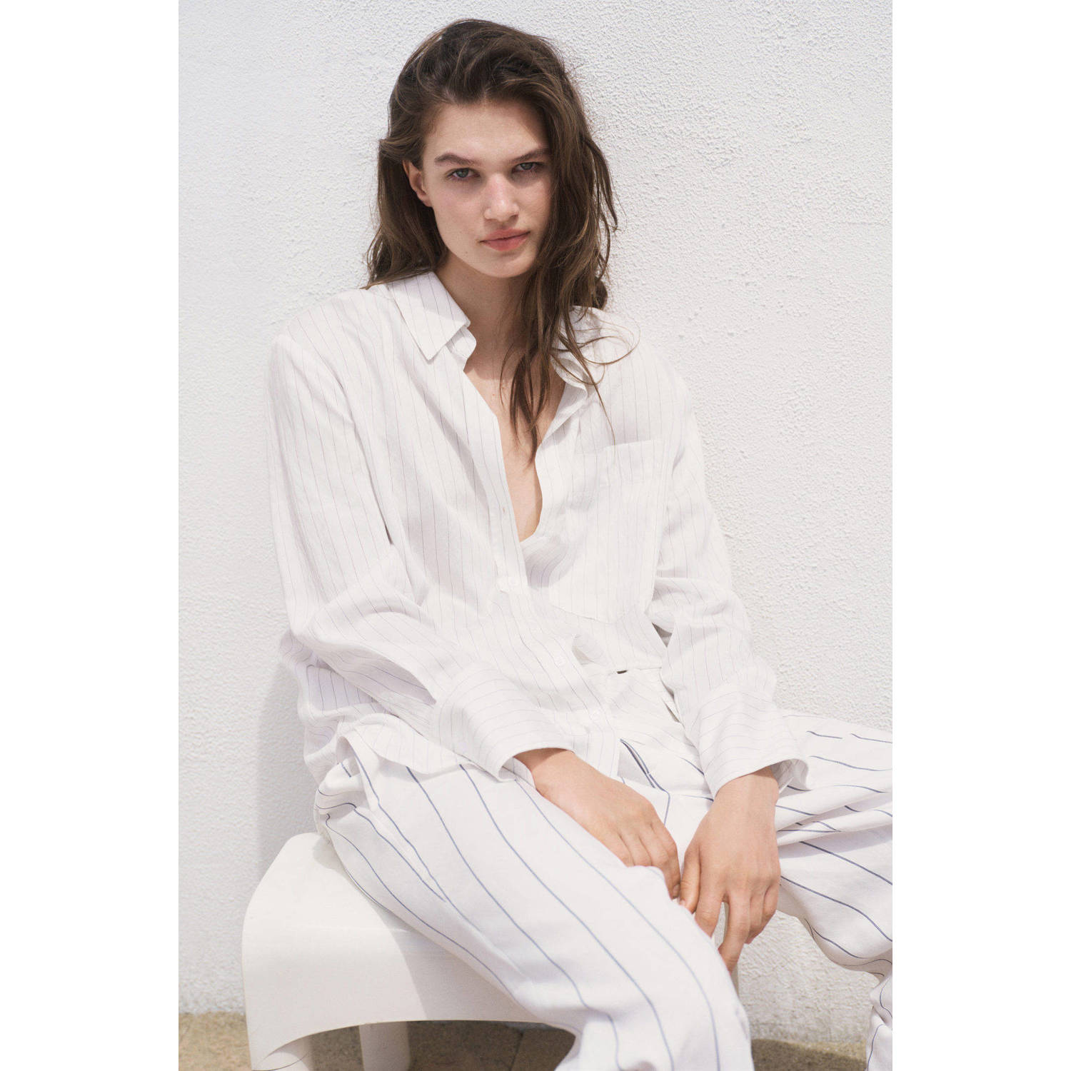 Mango blouse wit