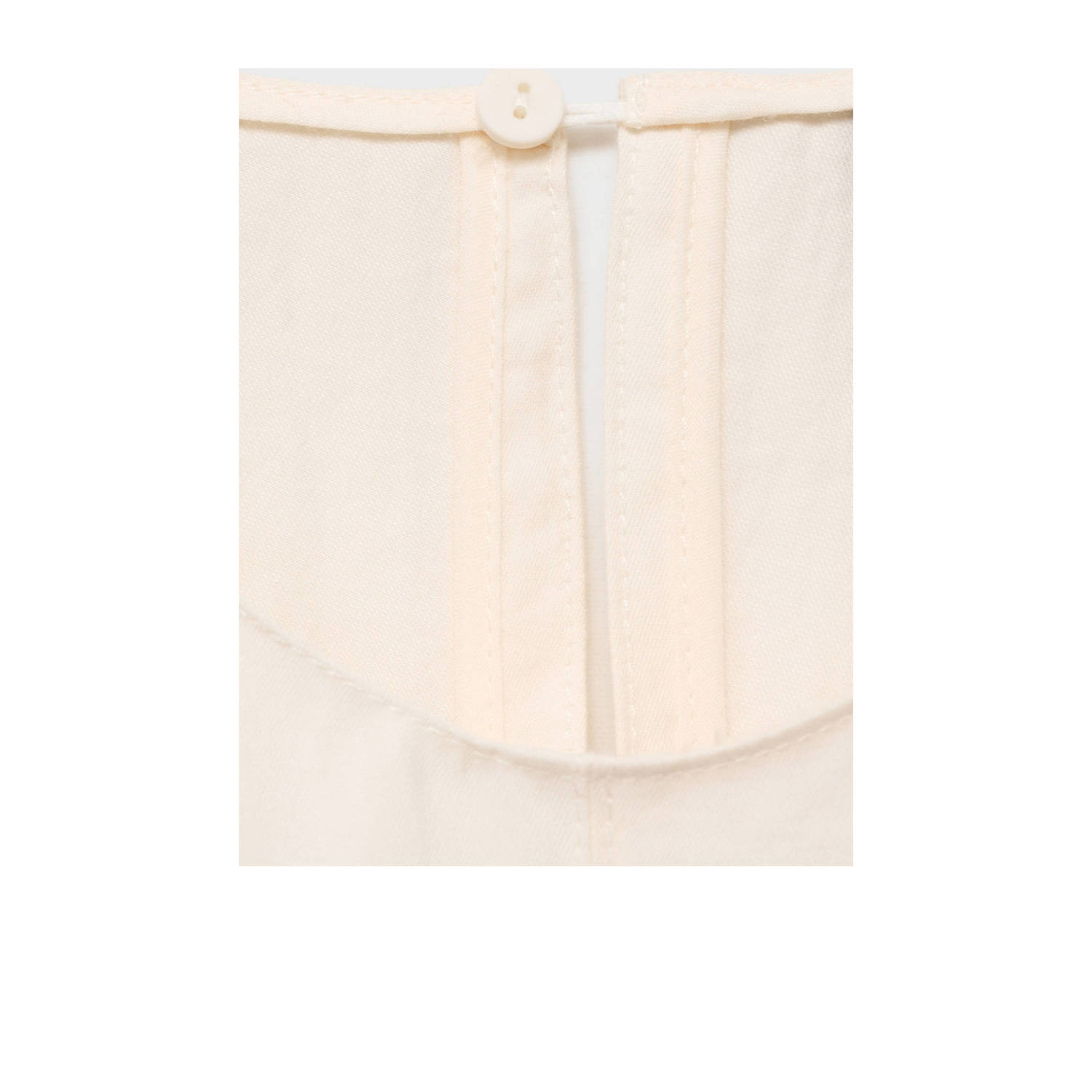 Mango midi jurk ecru