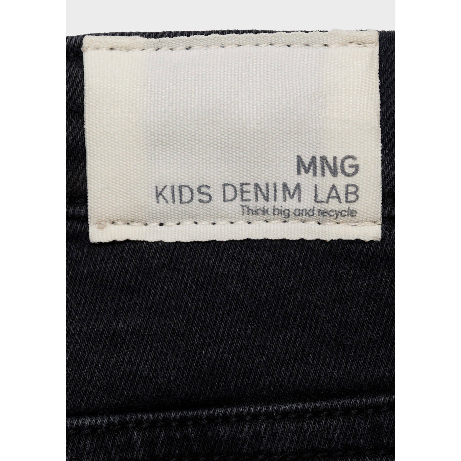Mango Kids flared jeans black denim