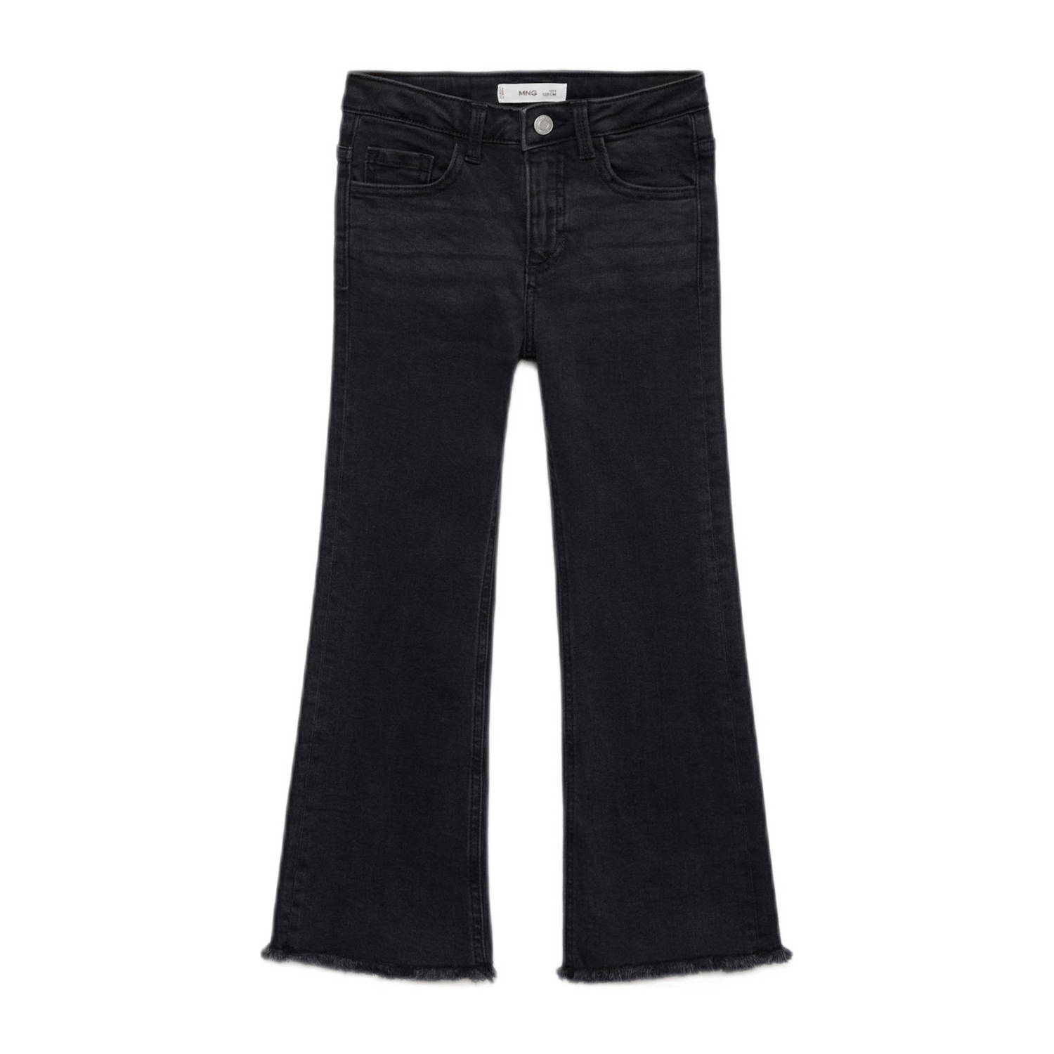 Mango Kids flared jeans black denim
