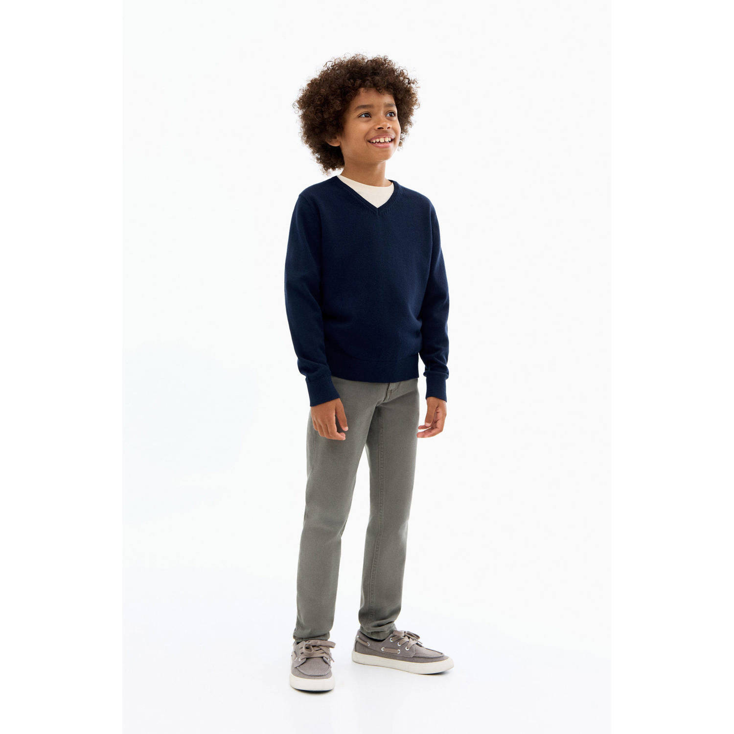 Mango Kids regular casual broek kaki