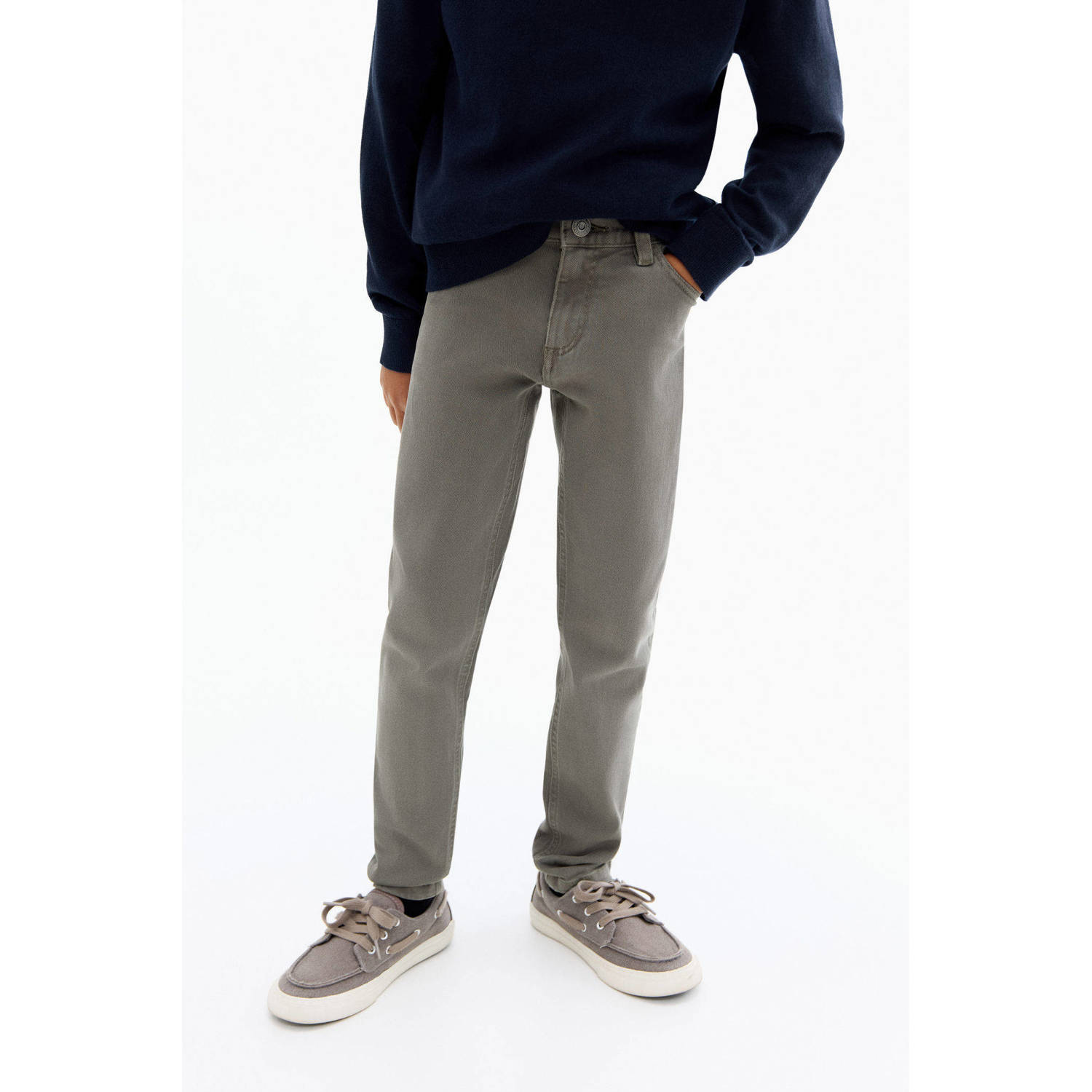 Mango Kids regular casual broek kaki