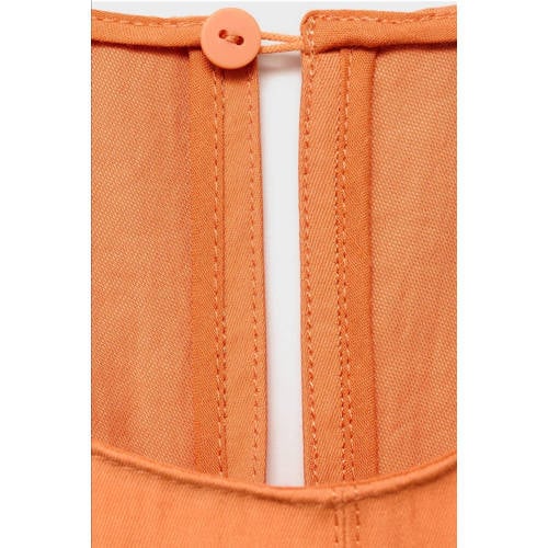 Mango midi jurk oranje afbeelding