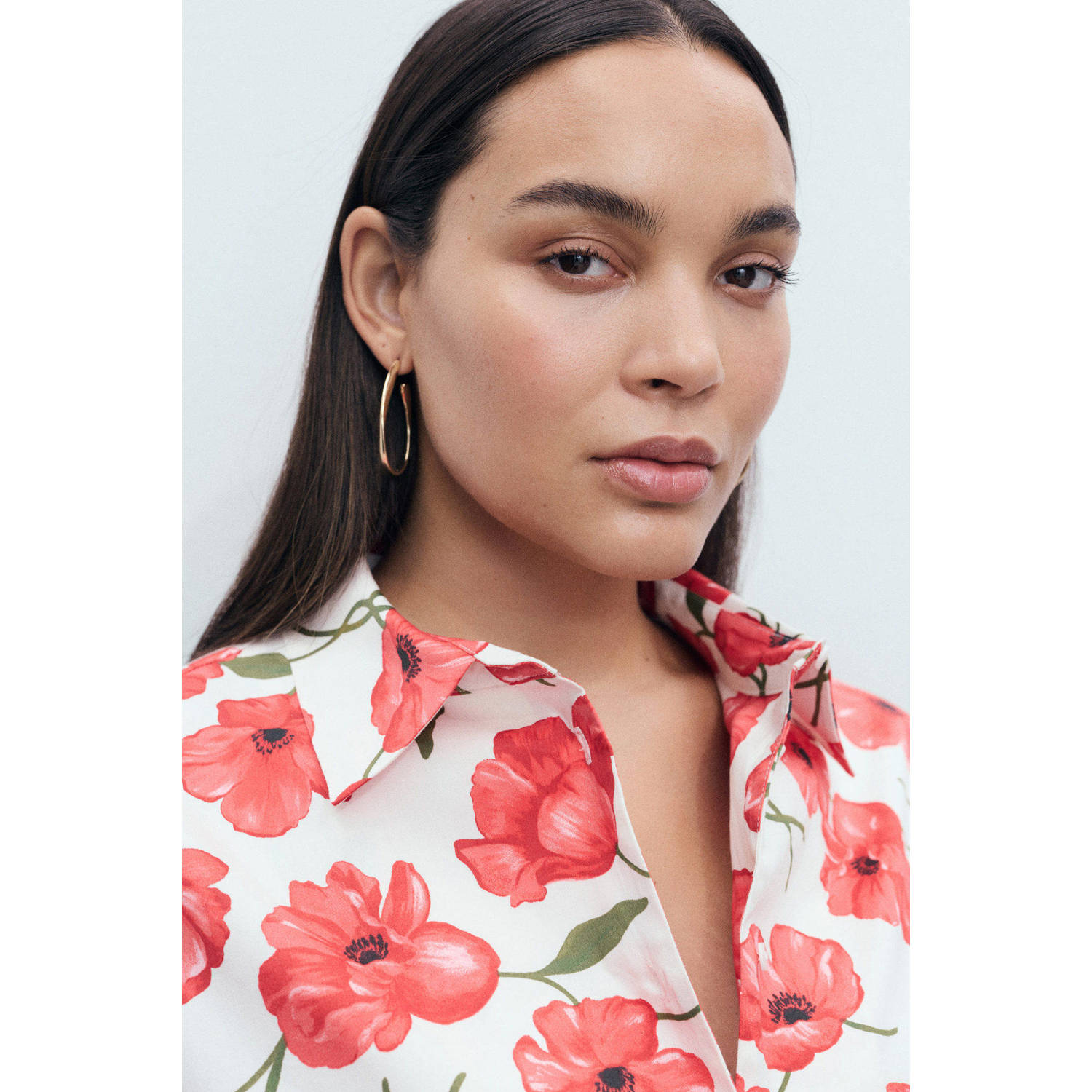 Mango blouse rood