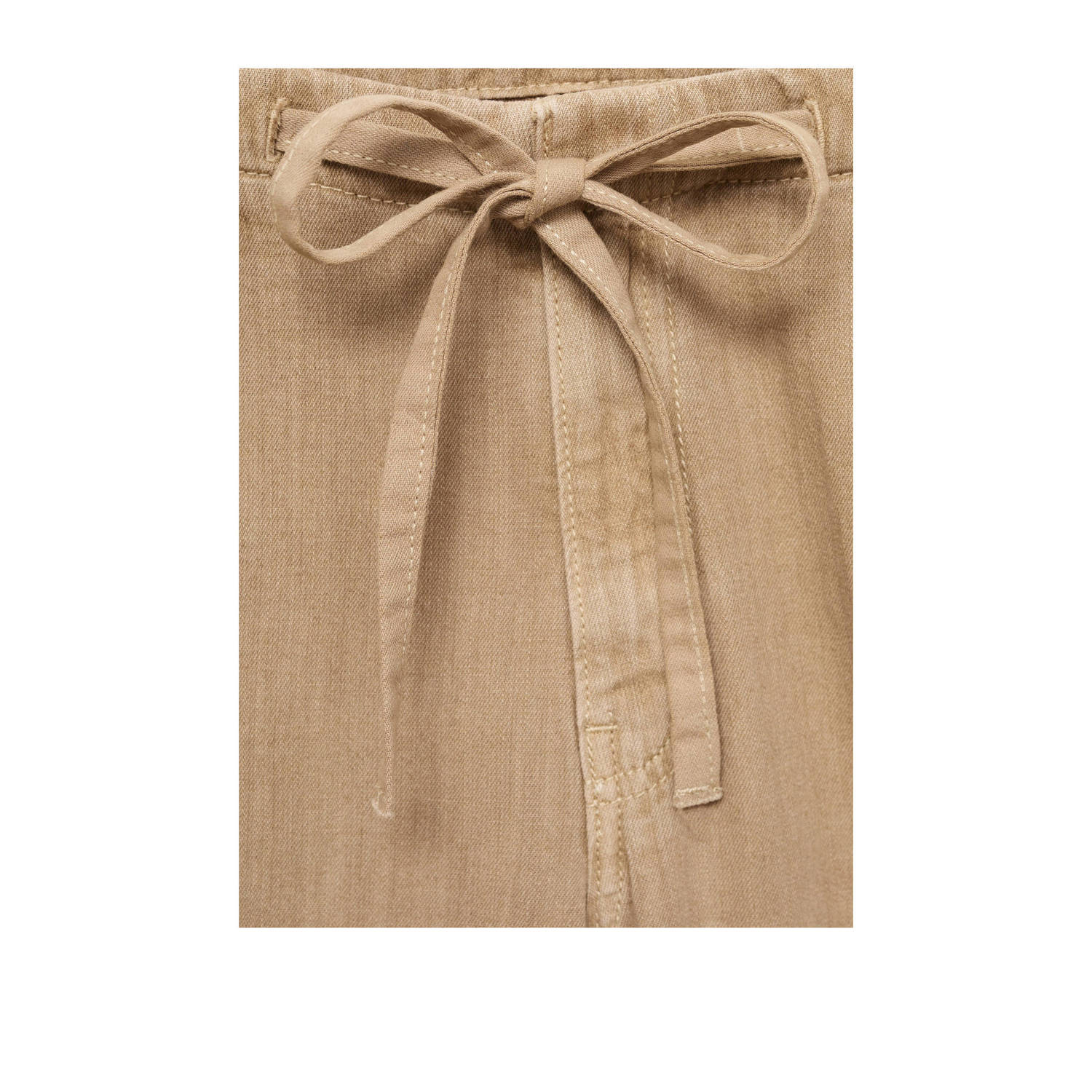 Mango low waist wide leg jeans bruin