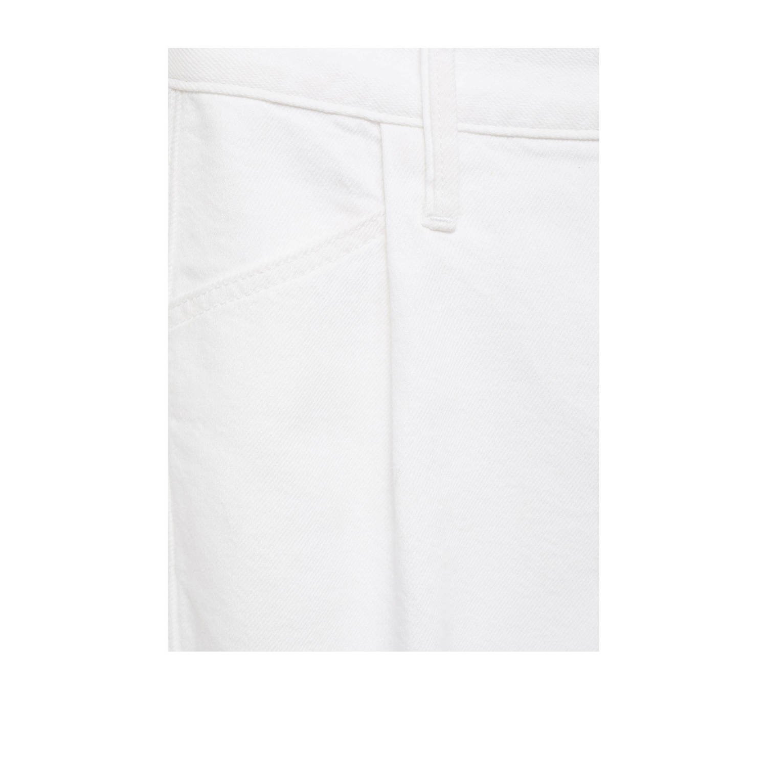 Mango denim wide leg regular waist short wit