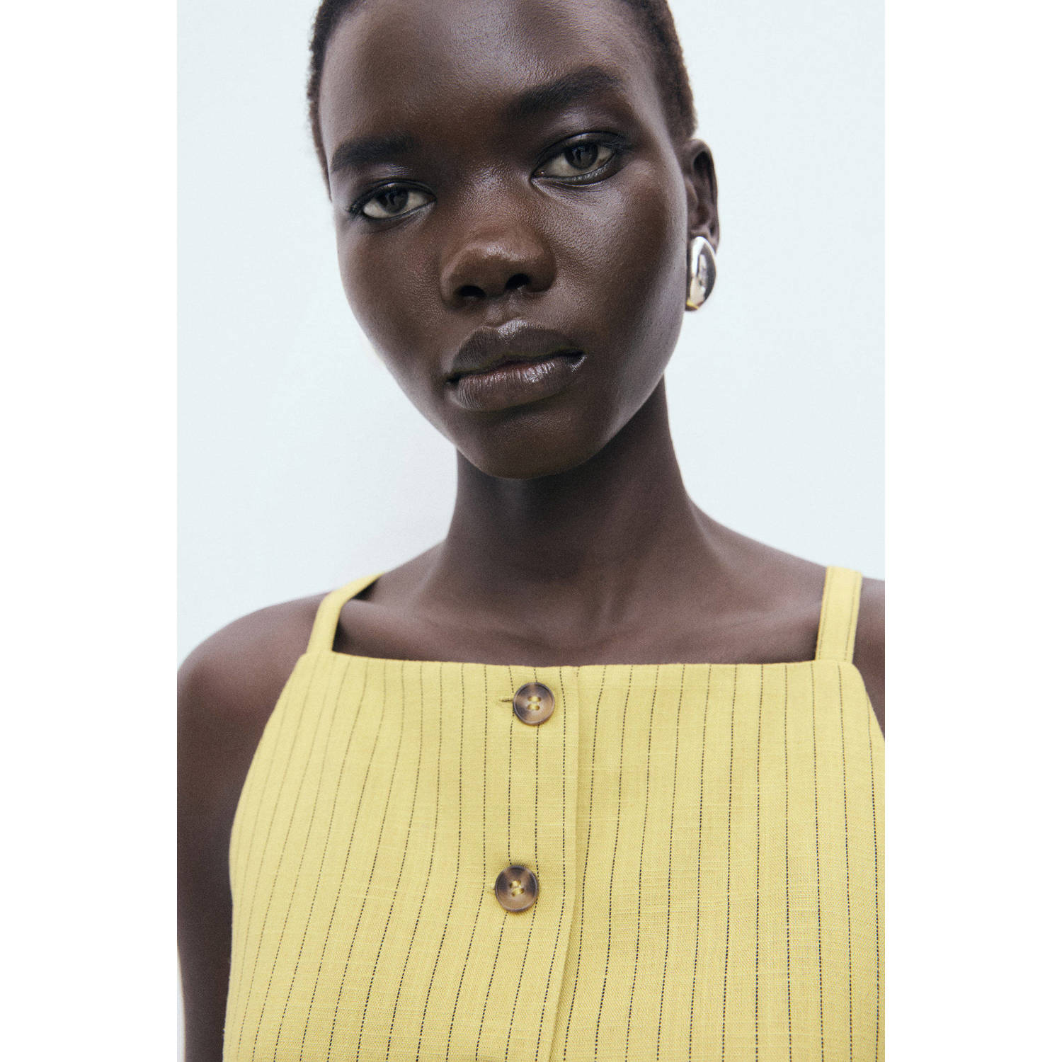 Mango gilet geel