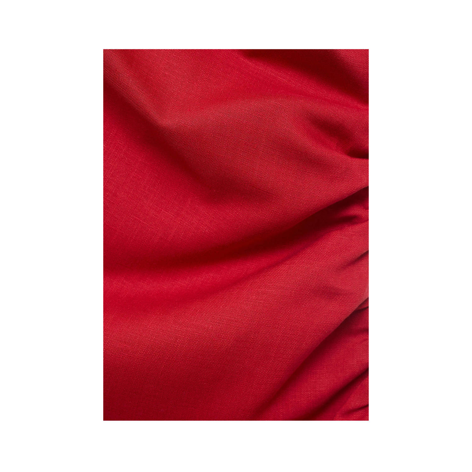 Mango one shoulder jurk rood