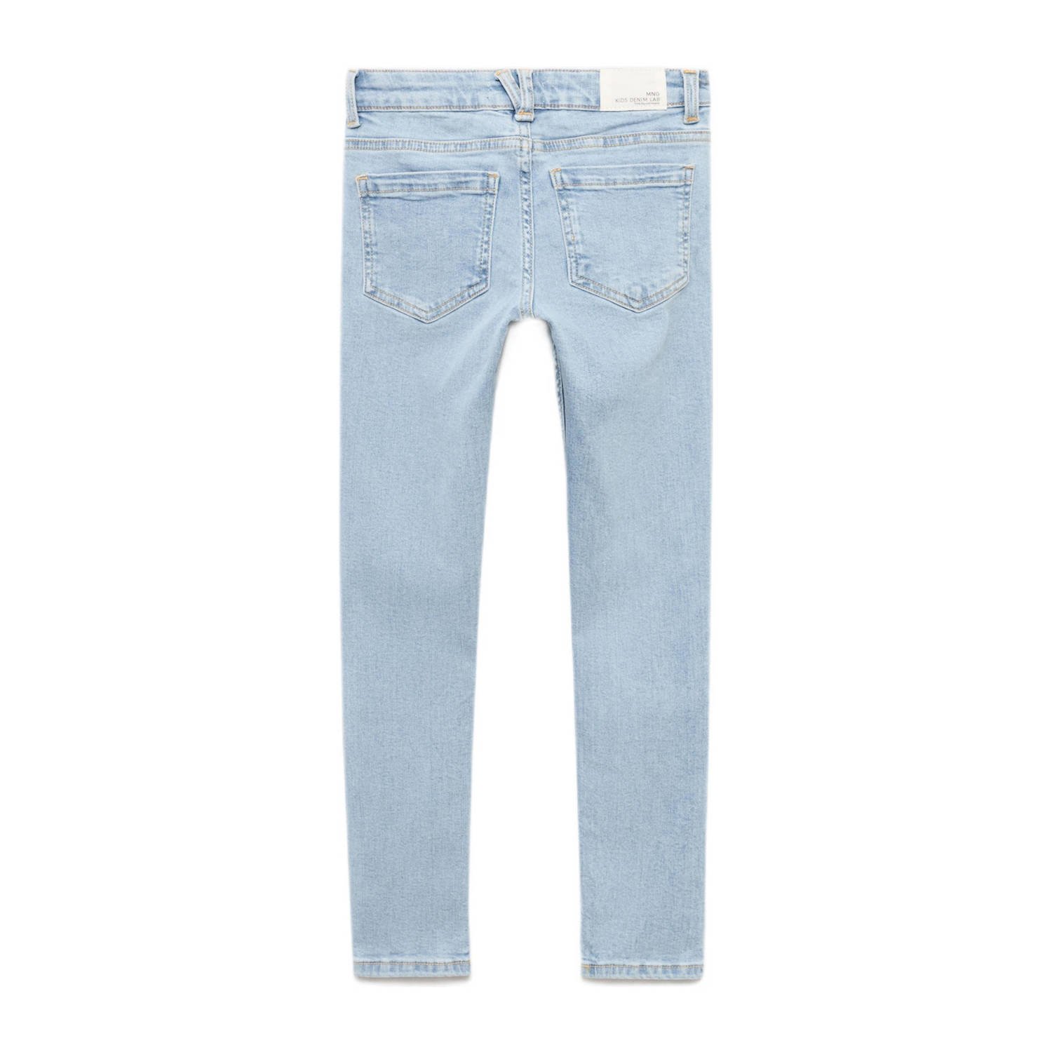 Mango Kids waist skinny jeans light blue denim