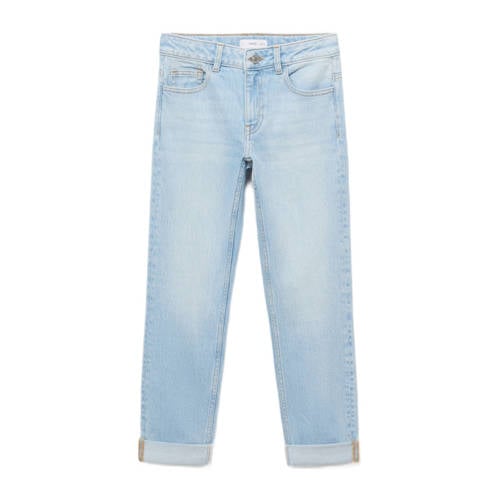 Mango Kids regular waist regular fit jeans light blue denim afbeelding