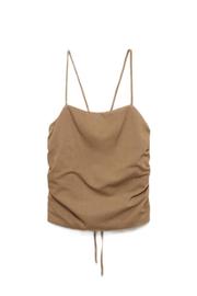 Mango top met open rug bruin kopen? | Morgen in huis | wehkamp
