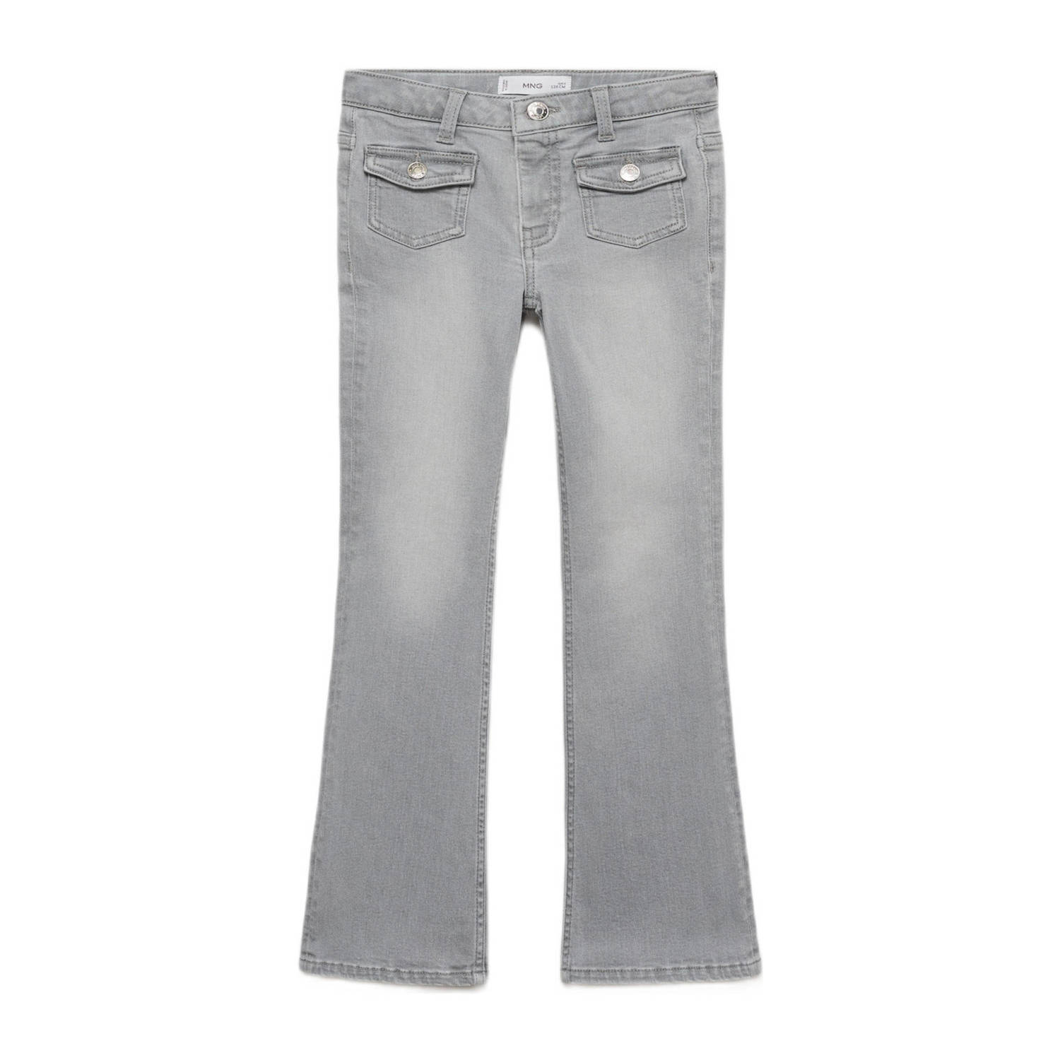 Mango Kids flared jeans grey denim