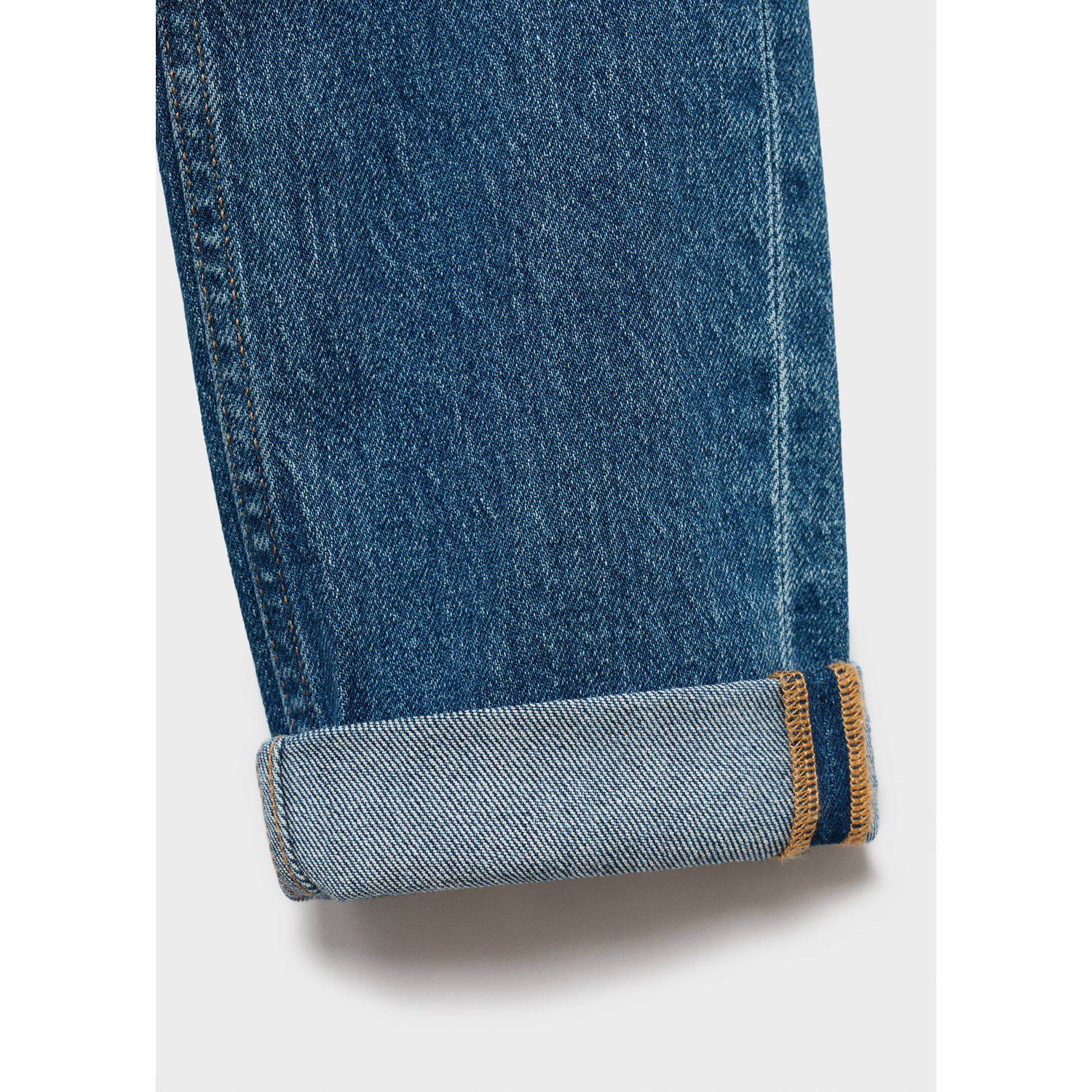 Mango Kids regular waist regular fit jeans medium blue denim