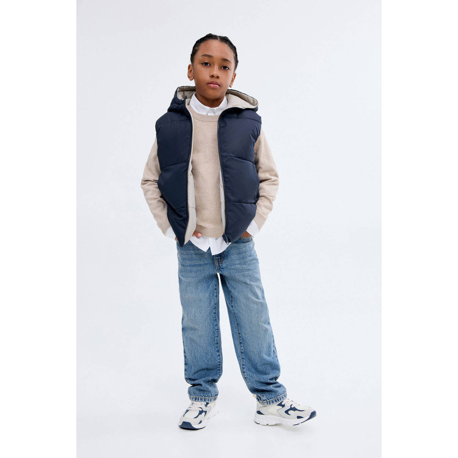 Mango Kids reversible bodywarmer marine