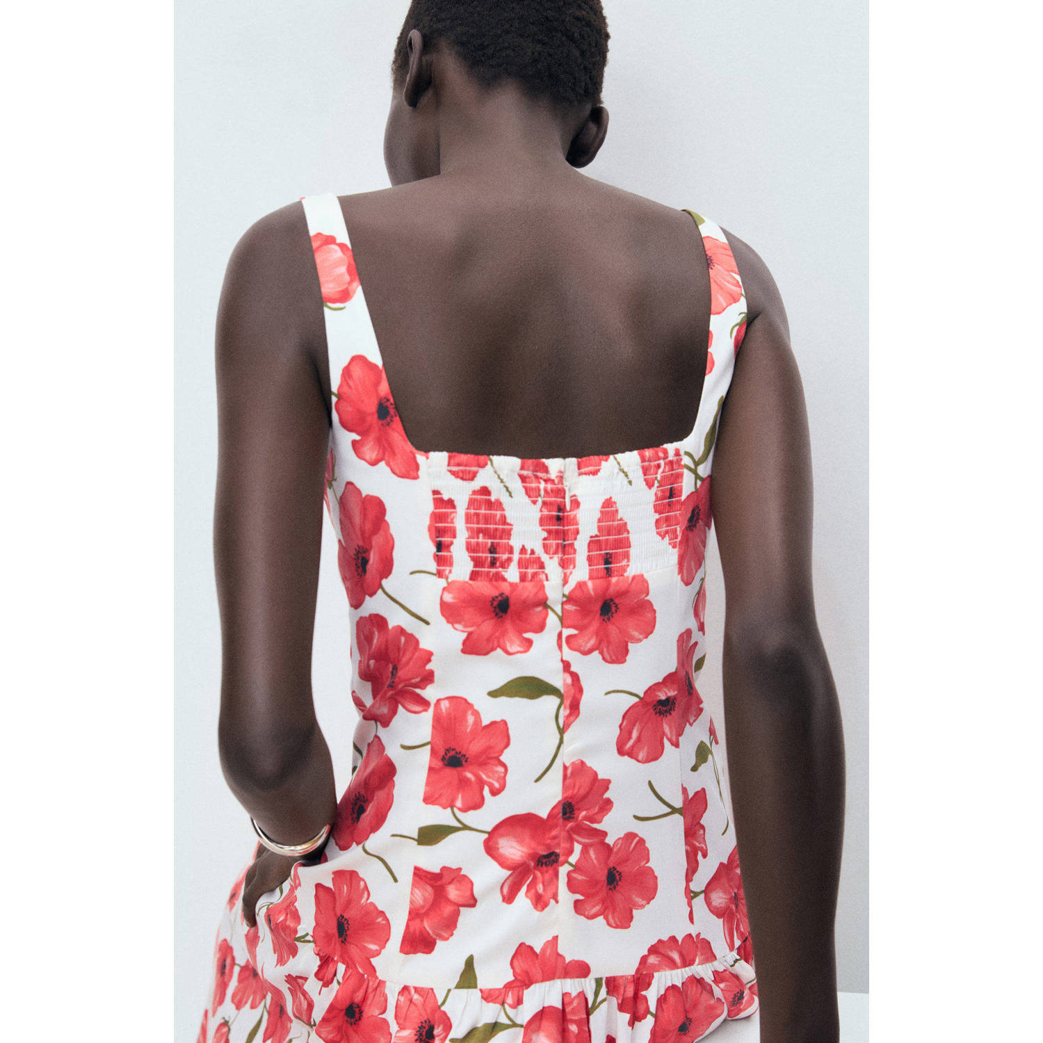 Mango zomerjurk rood