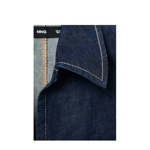 Mango denim gilet dark blue denim afbeelding