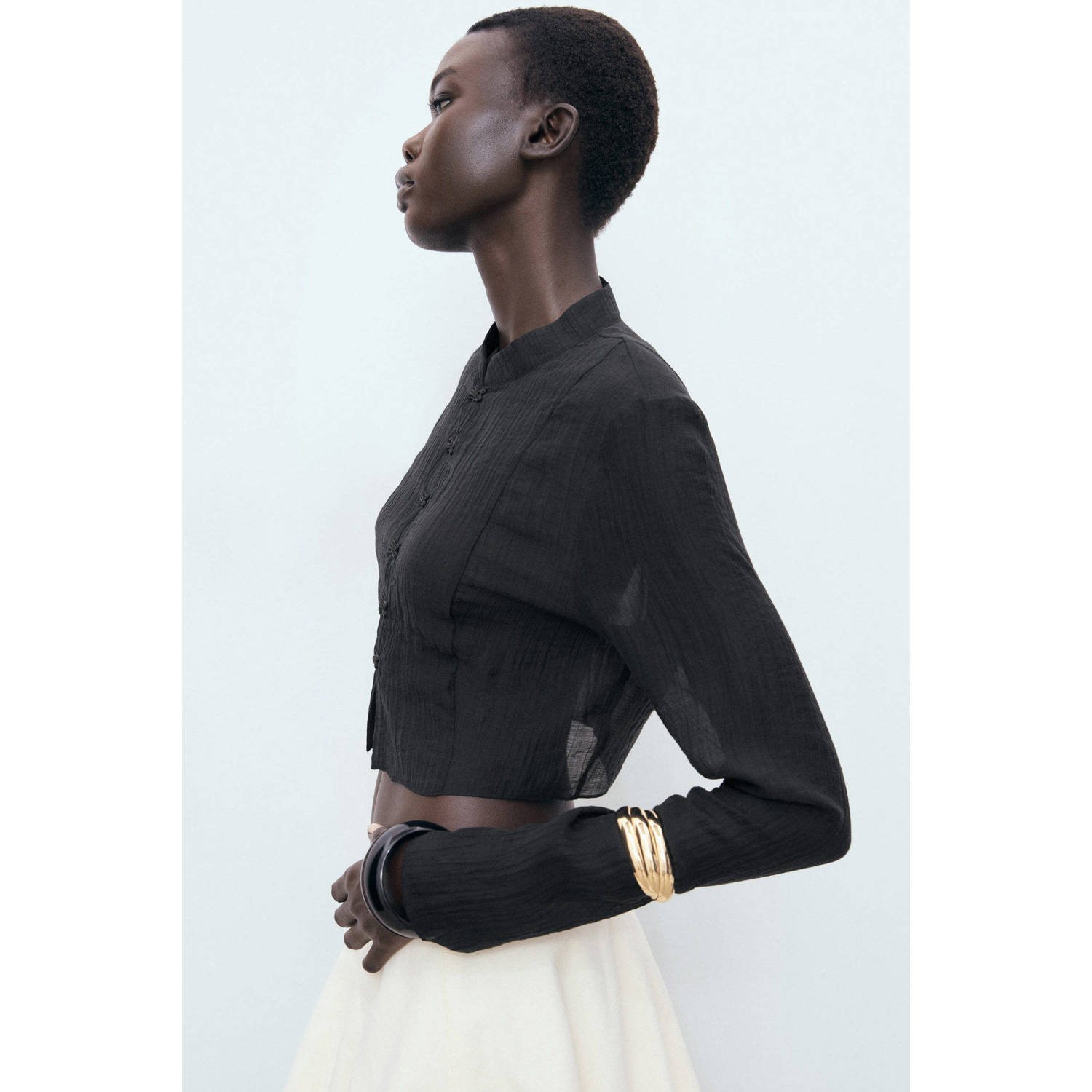 Mango blouse zwart