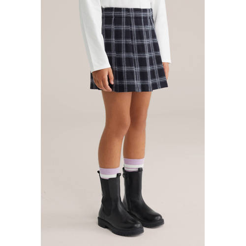 WE Fashion skort donkerblauw afbeelding