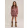 WE Fashion blousetop donkerrood