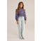 WE Fashion blousetop donkerblauw