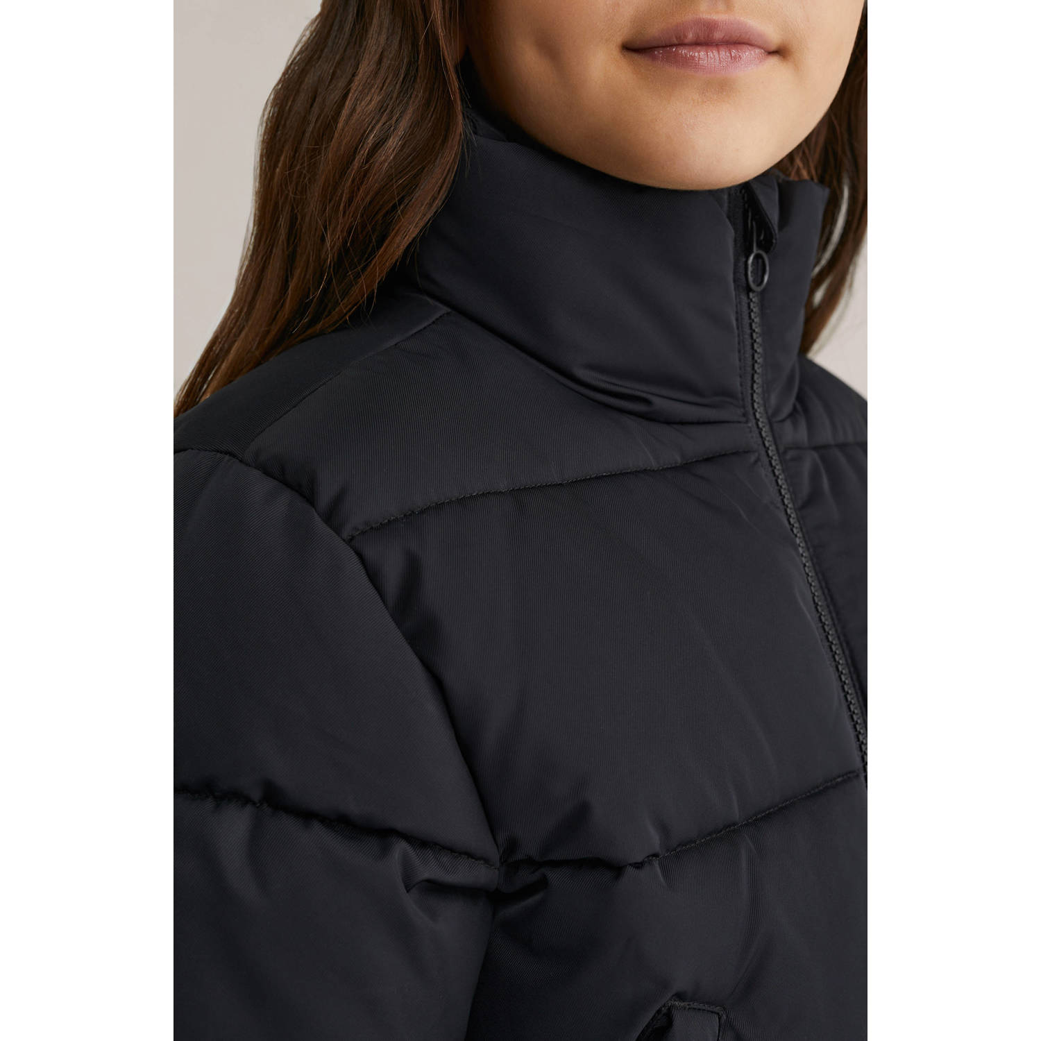 WE Fashion gewatteerde jas zwart