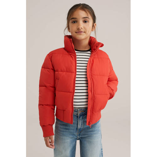 WE Fashion gewatteerde jas rood afbeelding