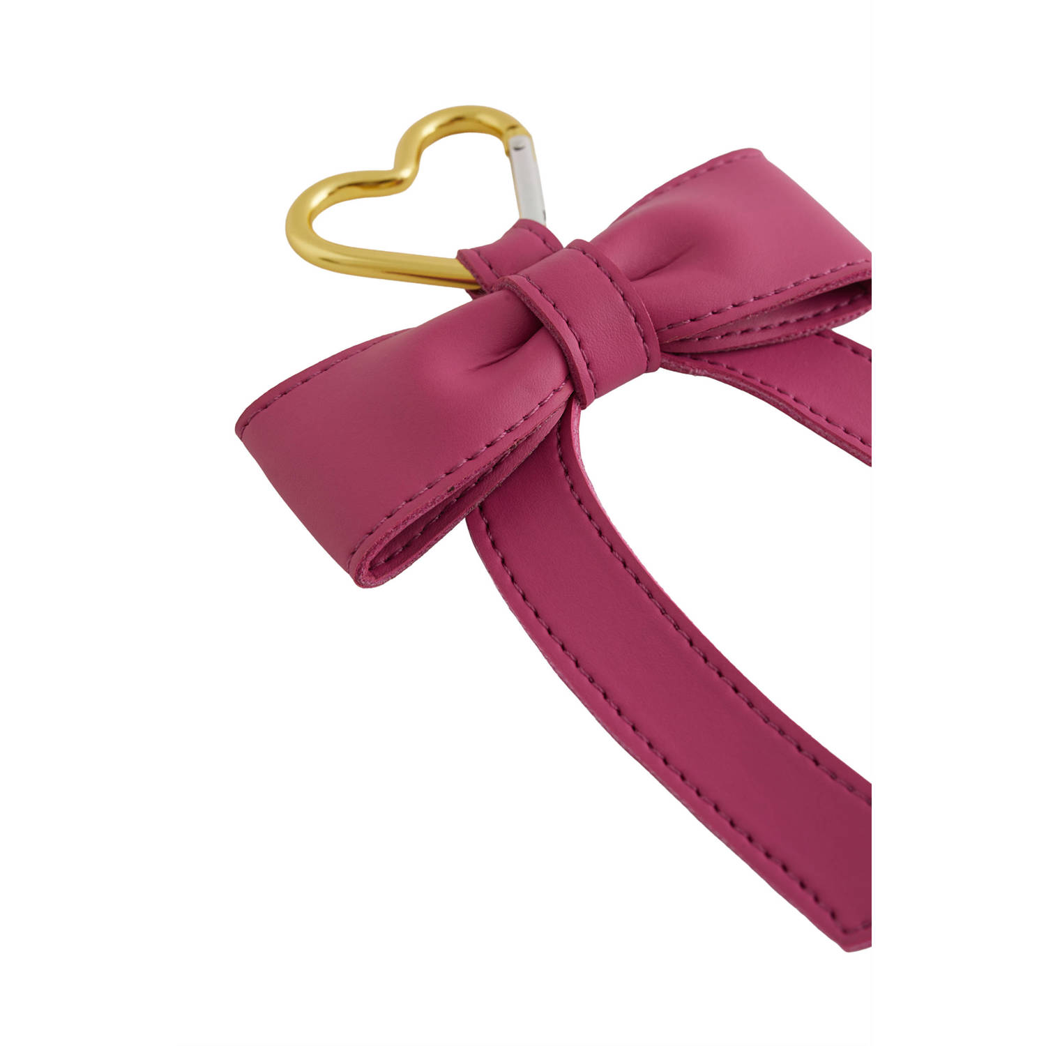 WE Fashion sleutelhanger met strik rood
