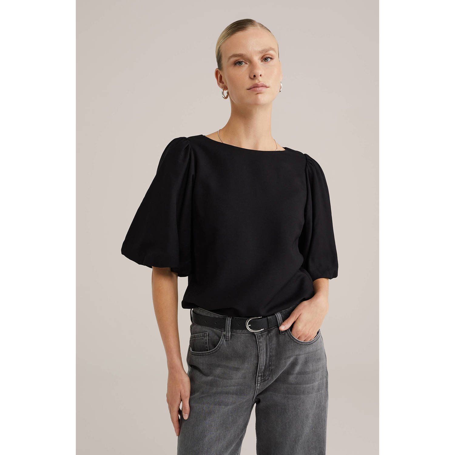WE Fashion top zwart