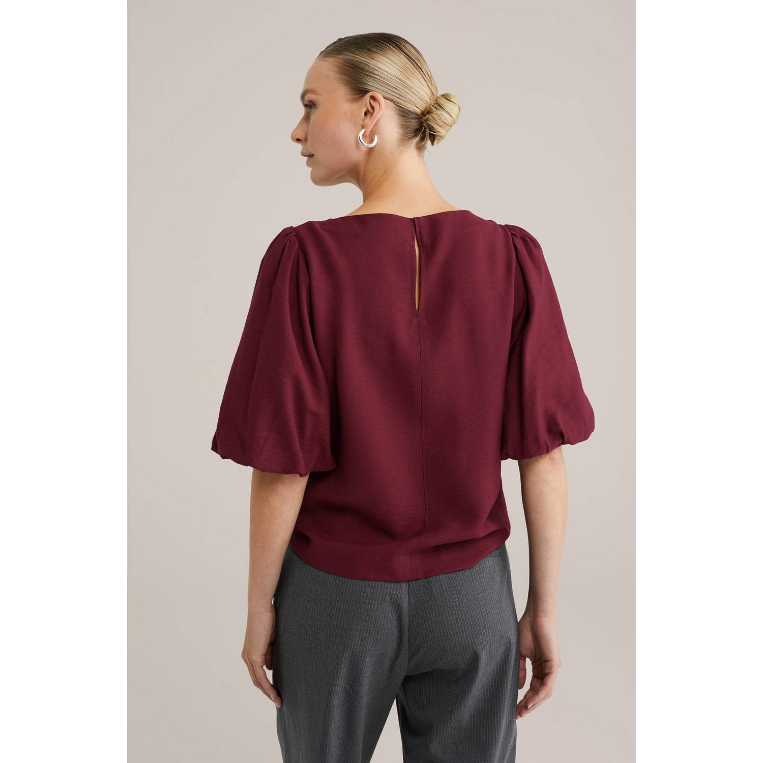 WE Fashion top donkerrood