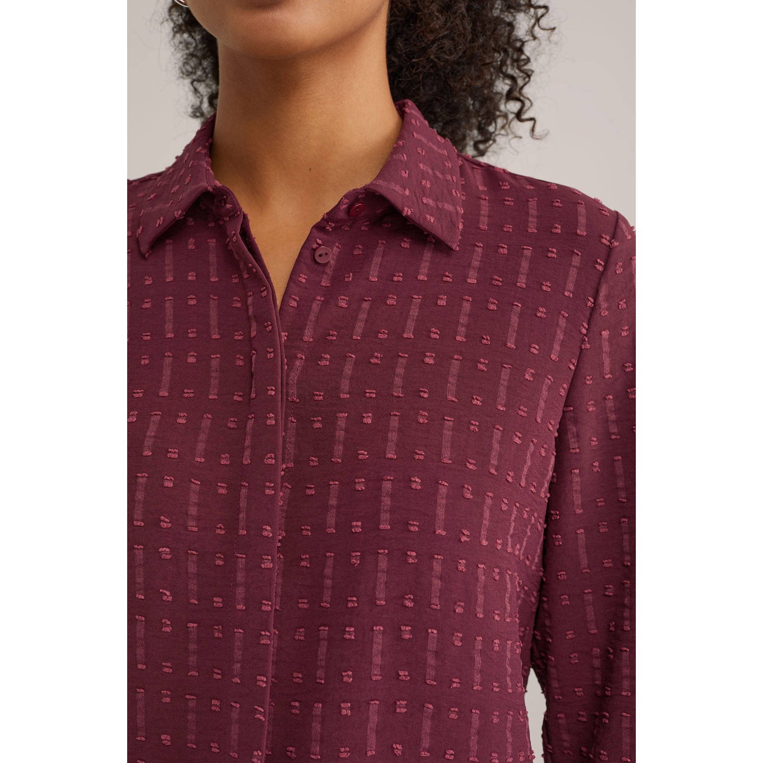 WE Fashion blouse donkerrood