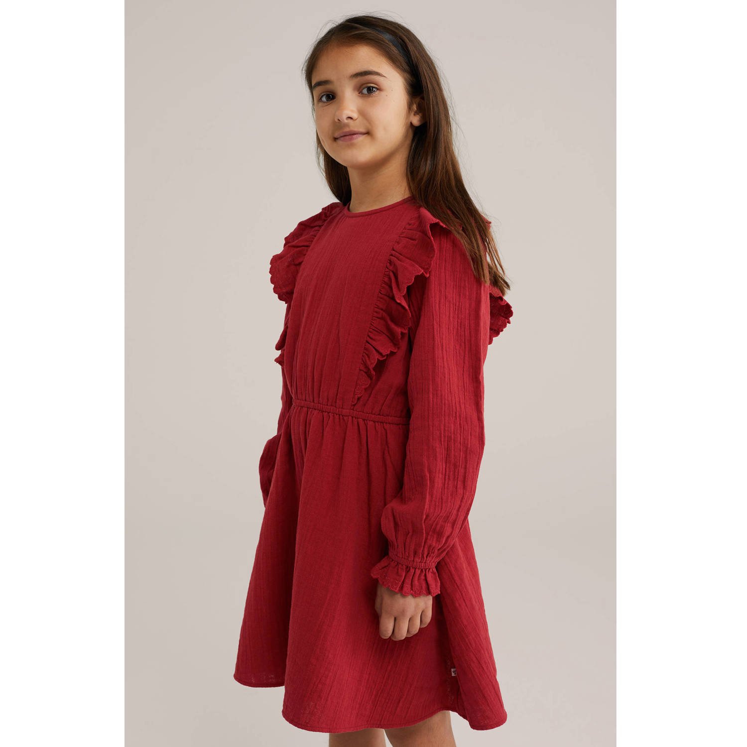 WE Fashion korte jurk rood